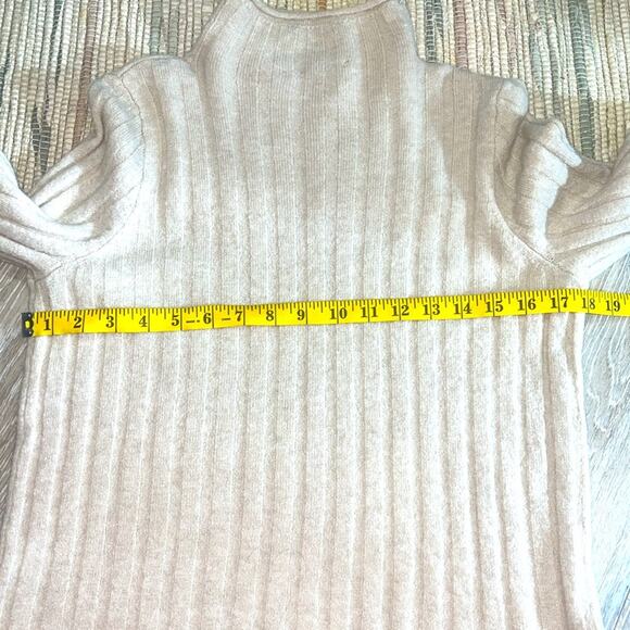 madewell size medium mock neck cream woman's sweater - Picture 5 of 8